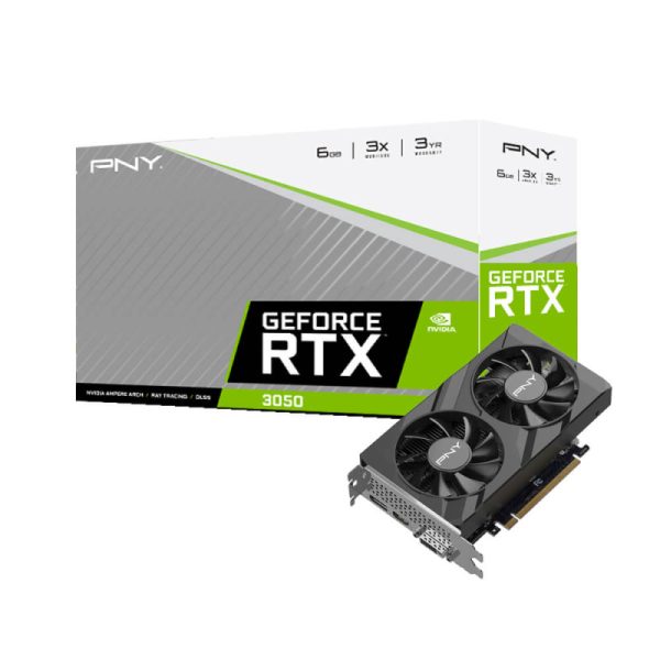 CARTE GRAPHIQUE PNY GeForce RTX3050 6GB VERTO DUAL FA
